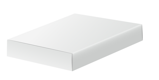 Caja tipo cerillas de cartón blanca cerrada